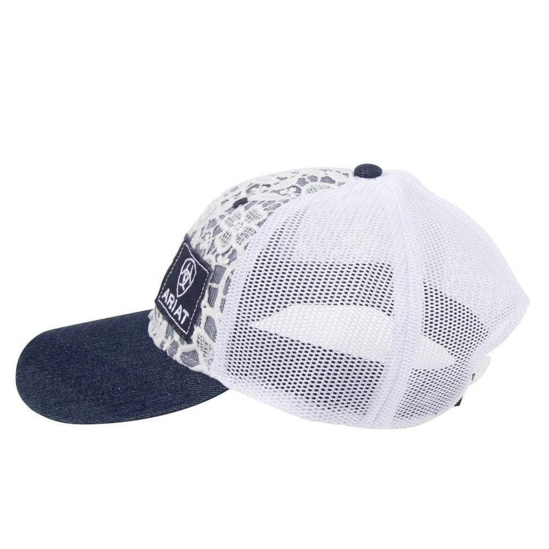 Ariat Women's Denim Blue and Lace Mesh Cap