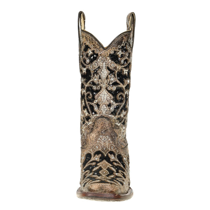 Corral Womens Brown Inlay With Studs Boot