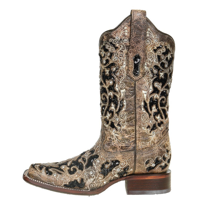 Corral Womens Brown Inlay With Studs Boot