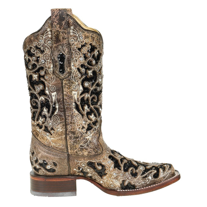 Corral Womens Brown Inlay With Studs Boot