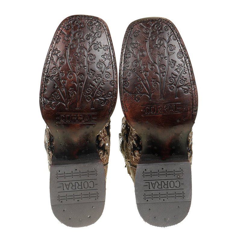 Corral Womens Brown Inlay With Studs Boot