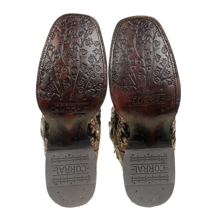 Corral Womens Brown Inlay With Studs Boot