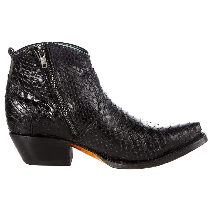 Corral Womens Corral Black Python Ankle Bootie