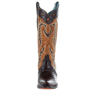 Corral Women`s Brown Caiman 13in. Tan Top Boot