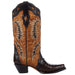Corral Women`s Brown Caiman 13in. Tan Top Boot
