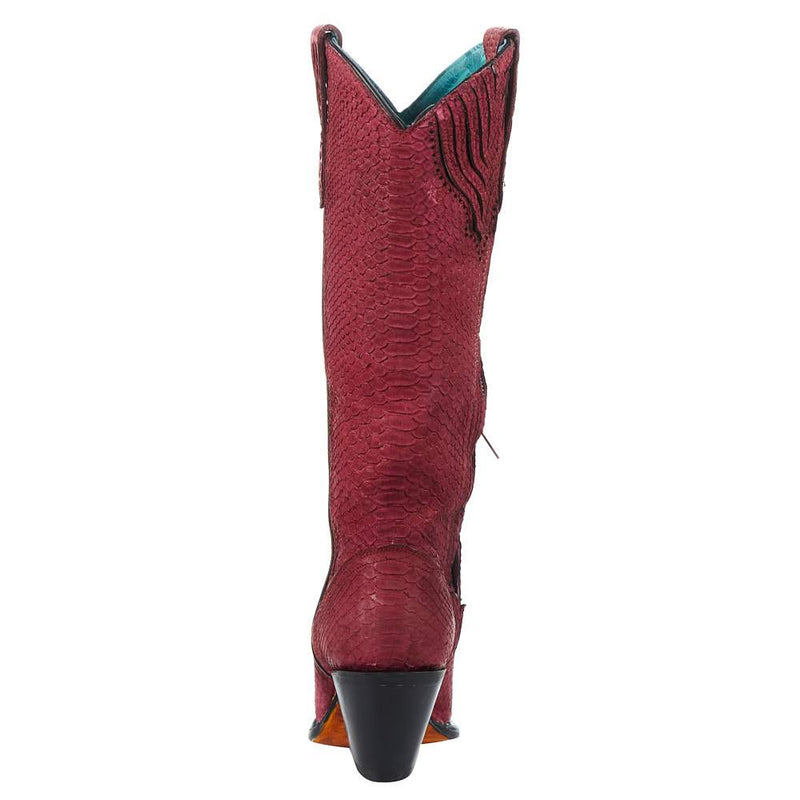 Corral Women`s Red Python 15in. Top Boot