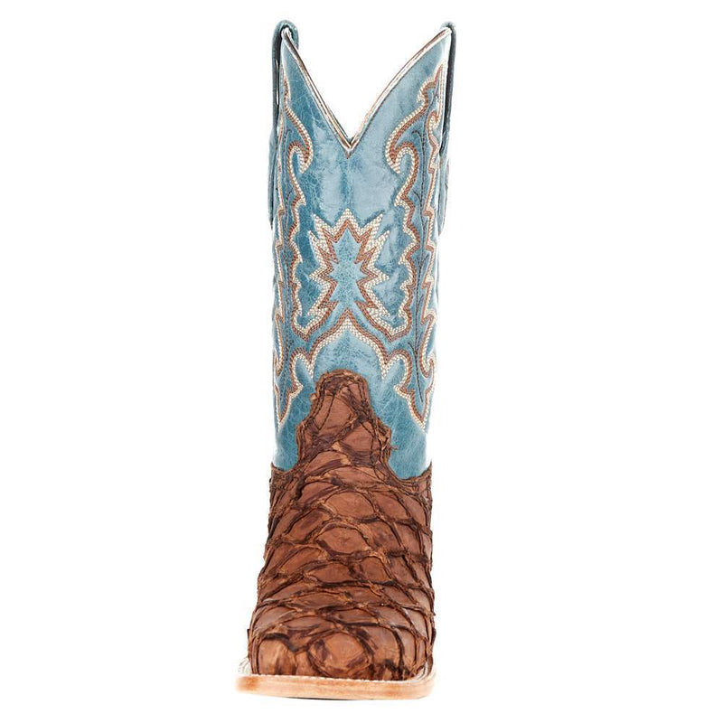 Corral Women's Brown Fish Blue Top Boot