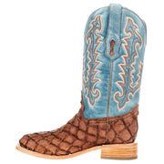Corral Women's Brown Fish Blue Top Boot