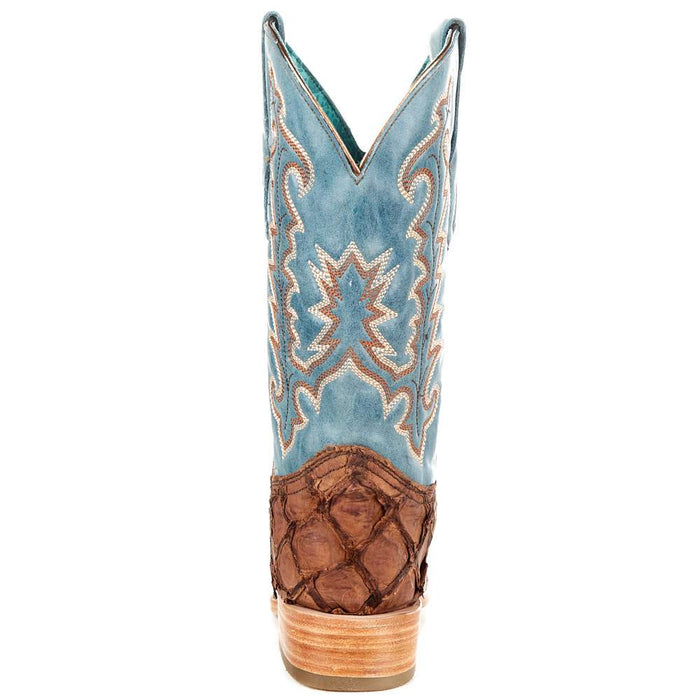 Corral Women's Brown Fish Blue Top Boot