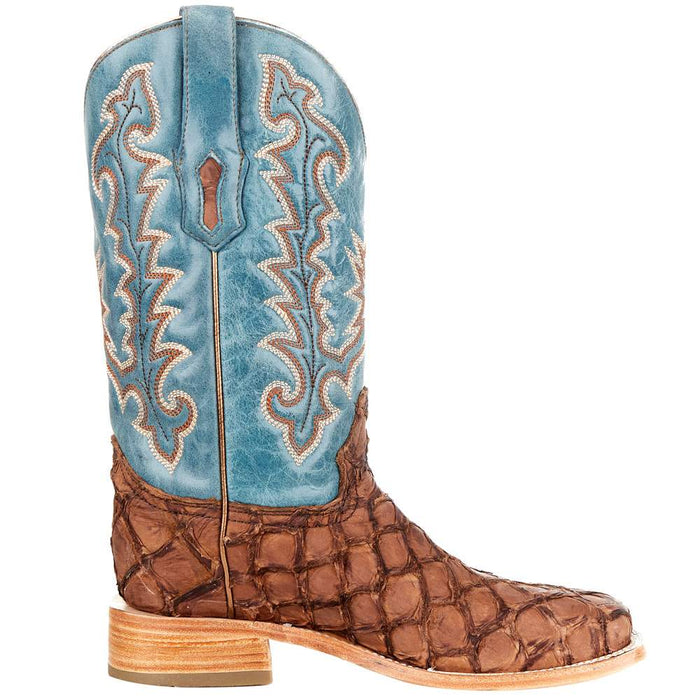Corral Women's Brown Fish Blue Top Boot