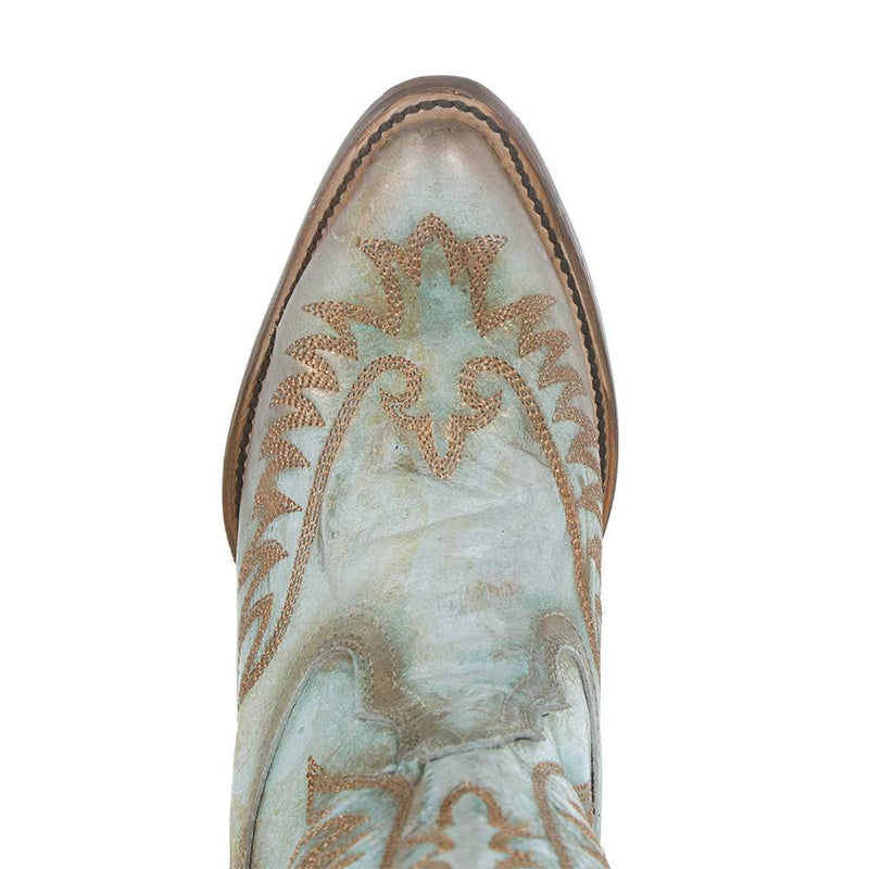 Corral Women's White Embroidered 20in Top Boot