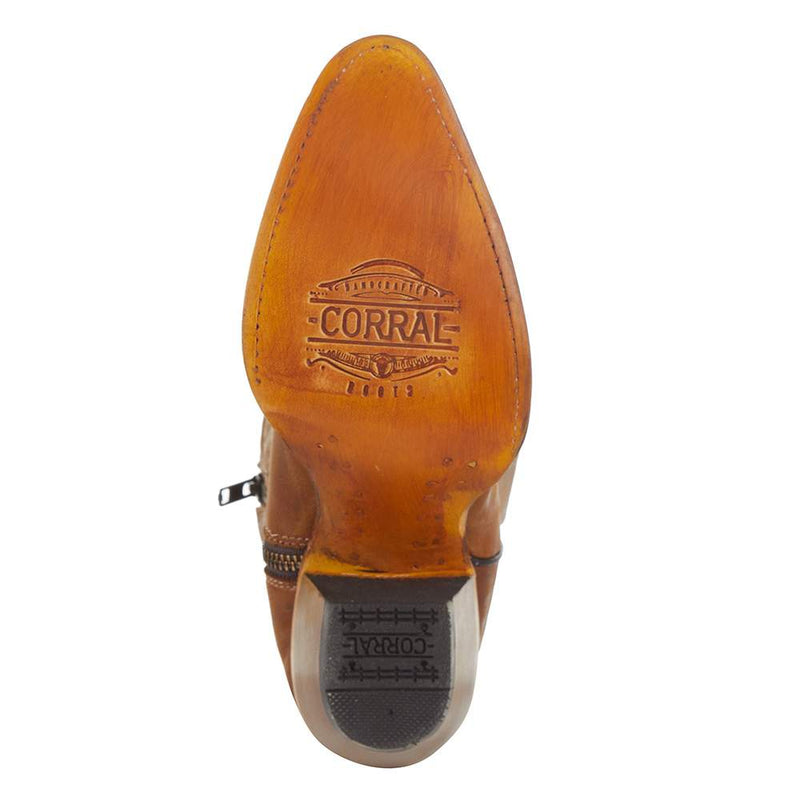 Corral Women`s Golden Embroidered 8in. Boot