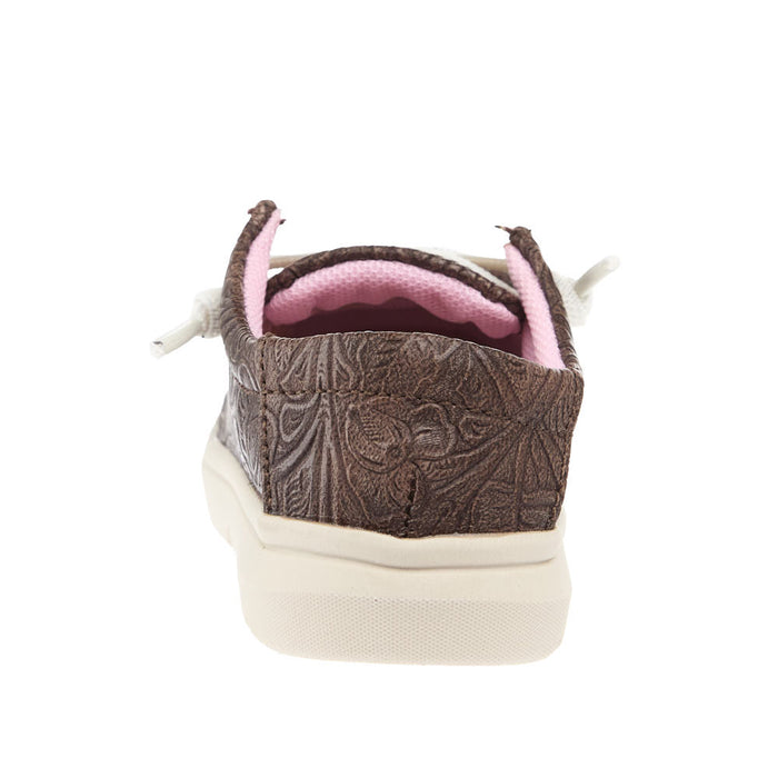 Toddler's Lil Stomper Hilo Brown Floral Shoes