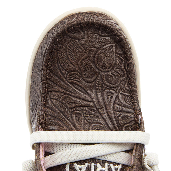 Toddler's Lil Stomper Hilo Brown Floral Shoes