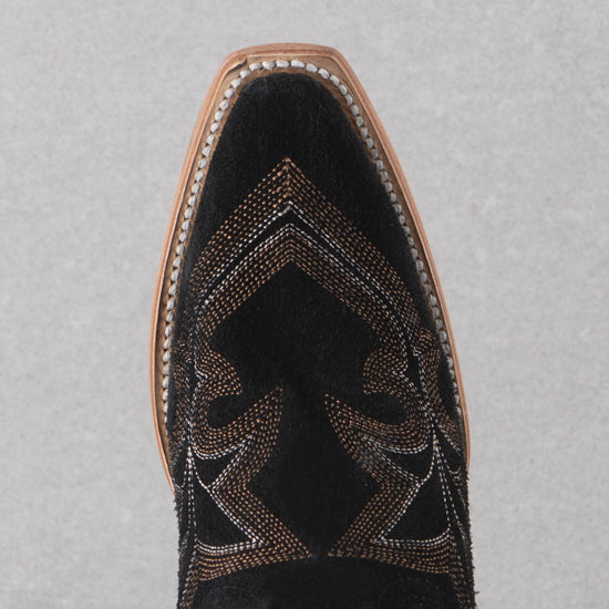 Corral Black Suede Tall Boots