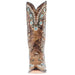 Corral Women's Cognac Flowered Embroidery 13 In Top Snip Toe Cowgirl Boot