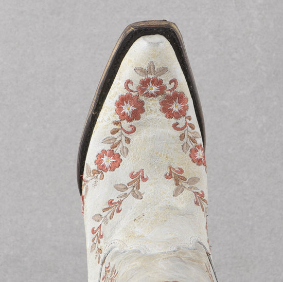 Corral Ivory Floral Embroiderd Boots