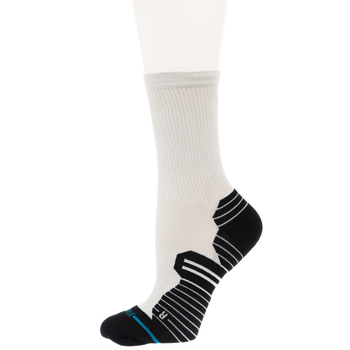 Stance Unisex Performance Ribbed Run Light Oat Crew Socks