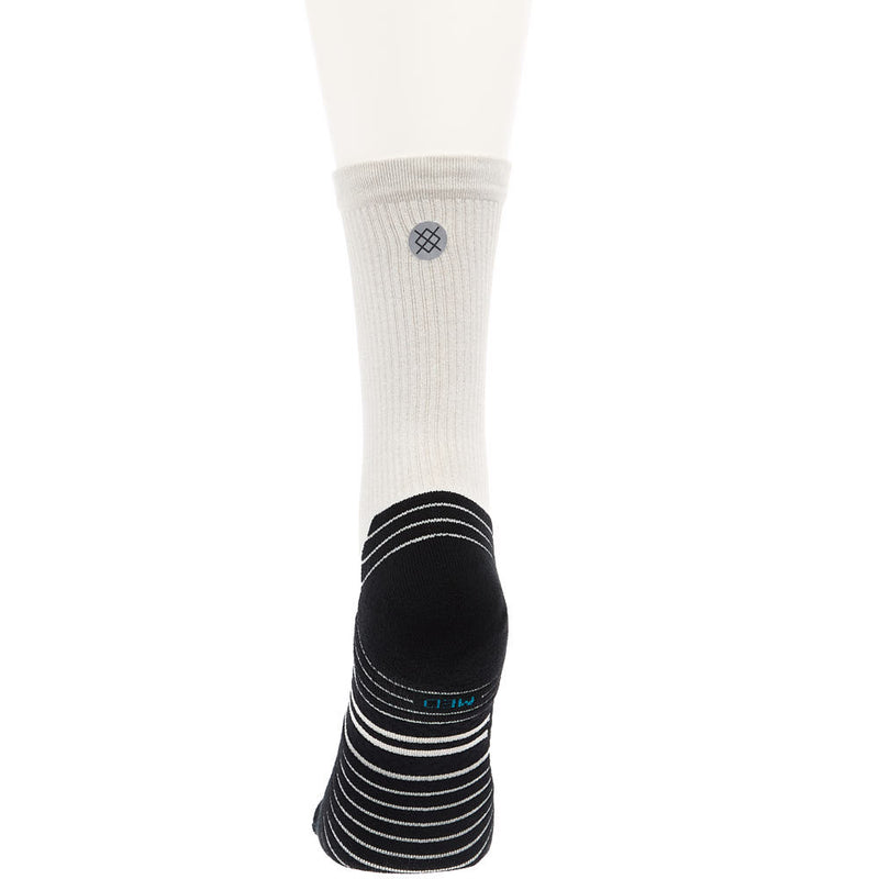 Stance Unisex Performance Ribbed Run Light Oat Crew Socks