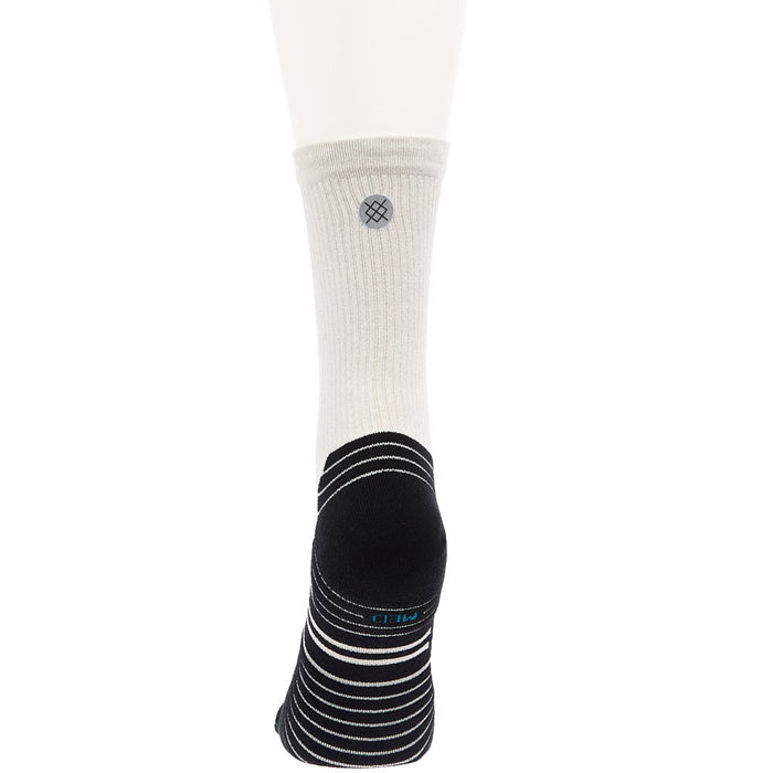 Stance Unisex Performance Ribbed Run Light Oat Crew Socks