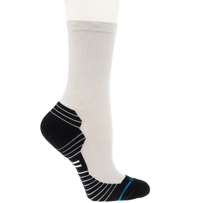 Stance Unisex Performance Ribbed Run Light Oat Crew Socks