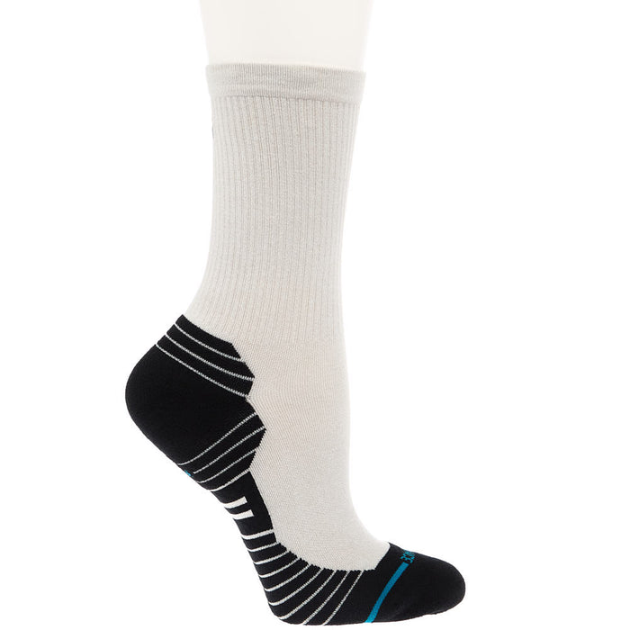 Stance Unisex Performance Ribbed Run Light Oat Crew Socks