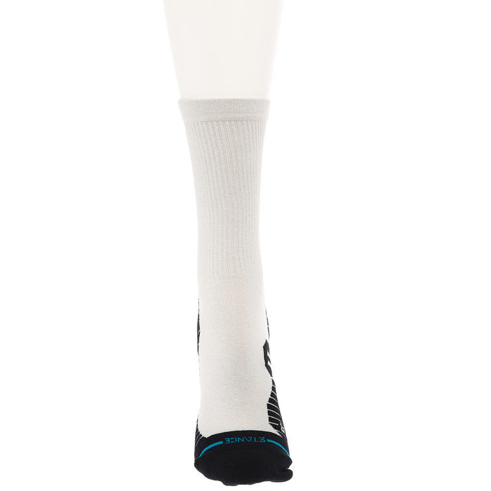 Stance Unisex Performance Ribbed Run Light Oat Crew Socks