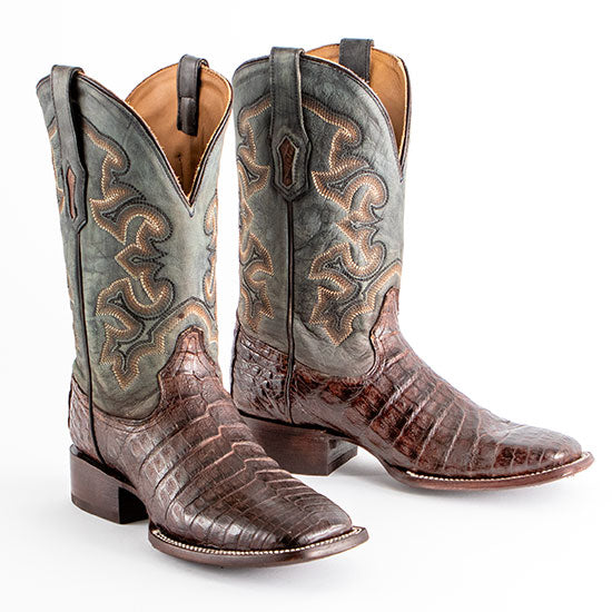Corral Chocolate Caiman Belly Boots