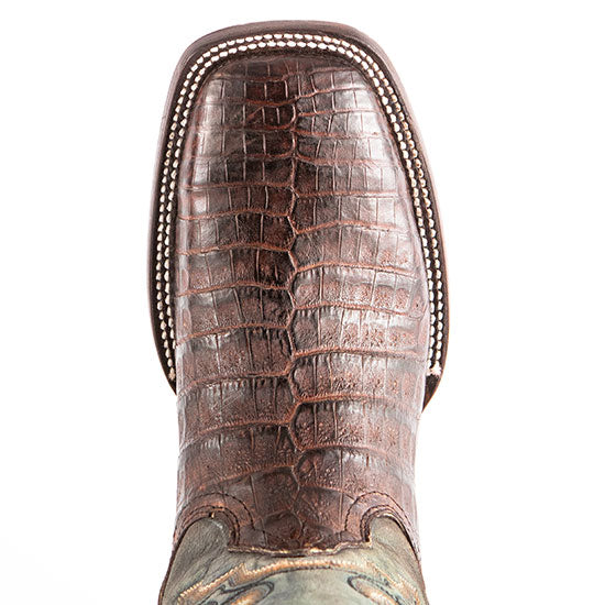 Corral Chocolate Caiman Belly Boots