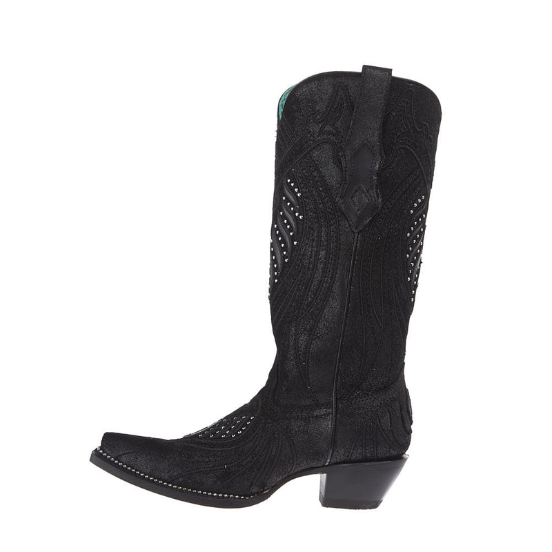 Corral Women's Black Overlay Vamp 13