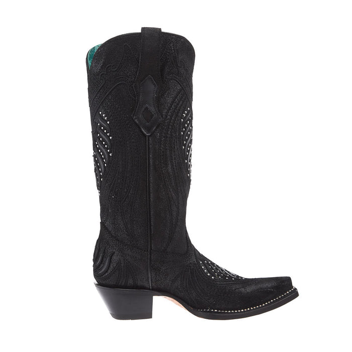 Corral Women's Black Overlay Vamp 13