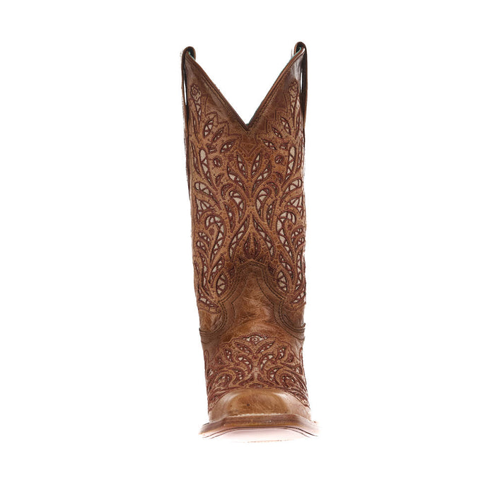 Corral Women's Sand Inlay Vamp 13in Matching Top Boot