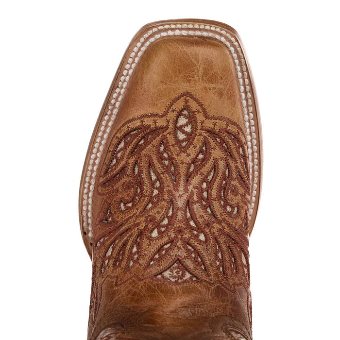 Corral Women's Sand Inlay Vamp 13in Matching Top Boot