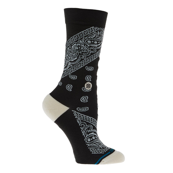 Stance Unisex Barrio Black and White Crew