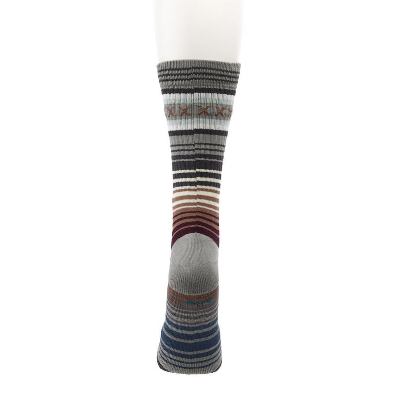 Stance Unisex Curren St Burgundy and Grey Crew Socks