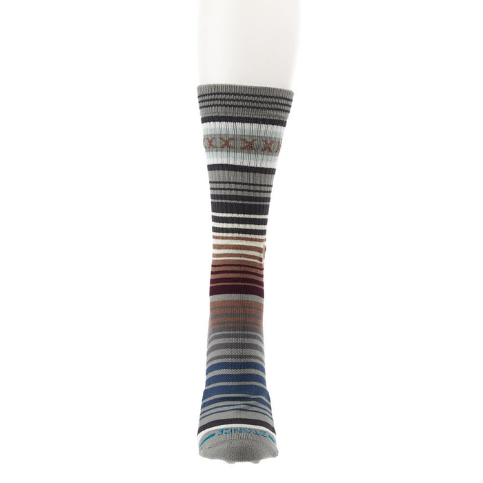 Stance Unisex Curren St Burgundy and Grey Crew Socks
