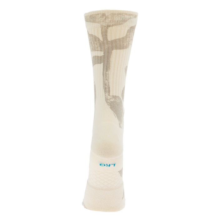 Stance Unisex Flora Cruz Tan and Cream Crew Socks