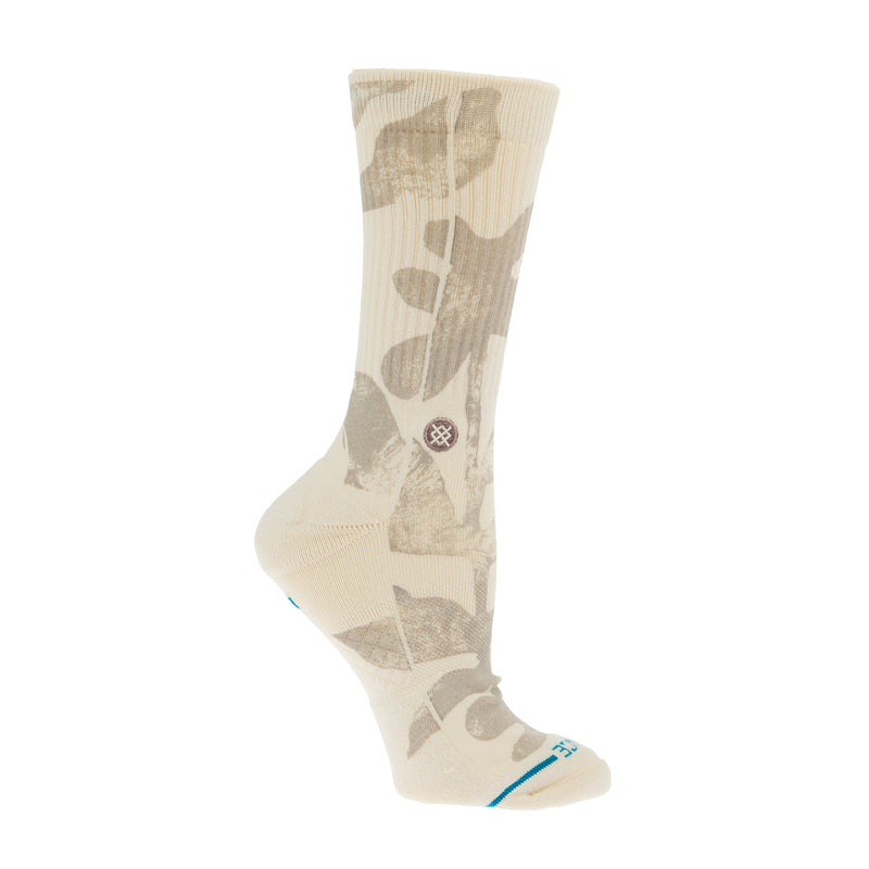 Stance Unisex Flora Cruz Tan and Cream Crew Socks