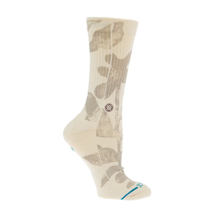 Stance Unisex Flora Cruz Tan and Cream Crew Socks