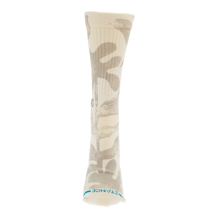 Stance Unisex Flora Cruz Tan and Cream Crew Socks