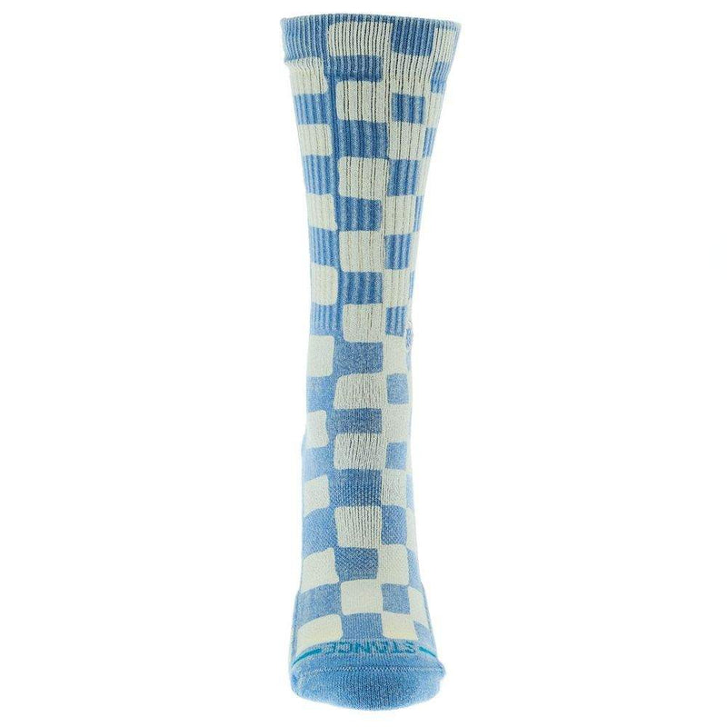 Stance Unisex Cruzer Blue Steel Checkered Crew Sock