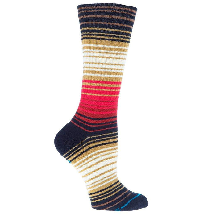 Stance Unisex Pinnacle Stripes Casual Mid Cushion Crew Sock
