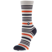 Stance Unisex Splendor Orange and Grey 3 Pack Casual Mid Cushion Crew Socks