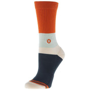 Stance Unisex Splendor Orange and Grey 3 Pack Casual Mid Cushion Crew Socks