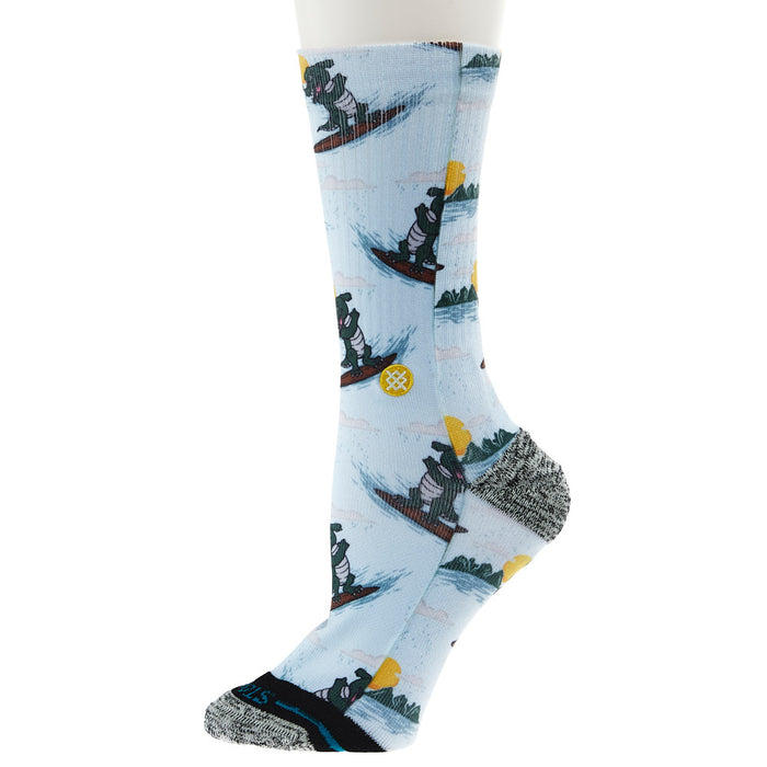 Stance Unisex Surfing Santa Blue Crew Socks