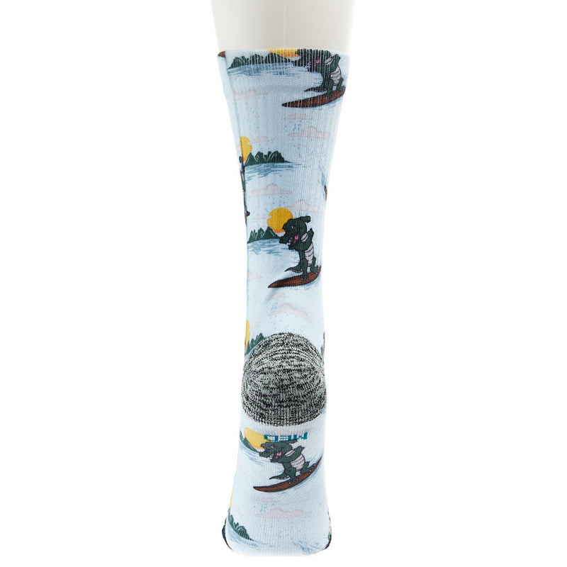 Stance Unisex Surfing Santa Blue Crew Socks