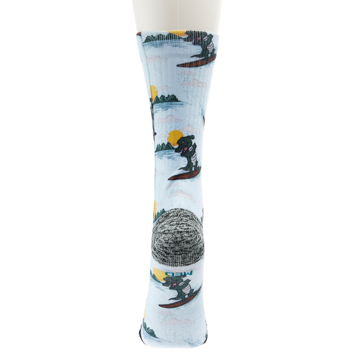 Stance Unisex Surfing Santa Blue Crew Socks