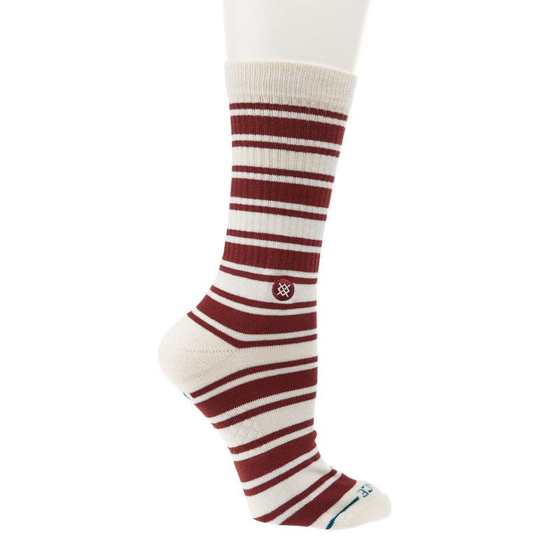 Stance Unisex Cabin Days Red and White Crew Socks