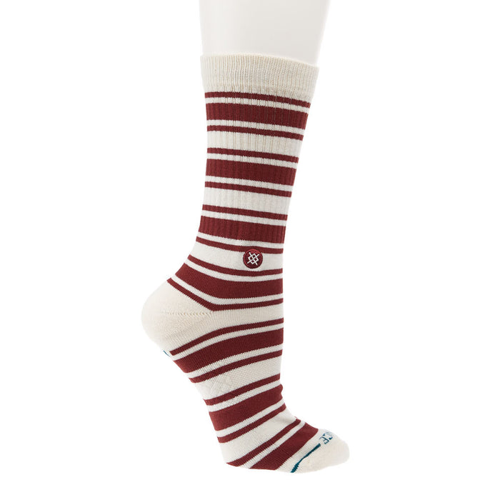 Stance Unisex Cabin Days Red and White Crew Socks