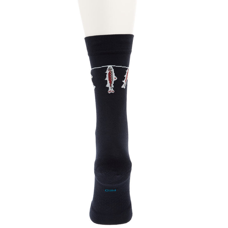 Stance Unisex Gone Fishin Navy Crew Socks